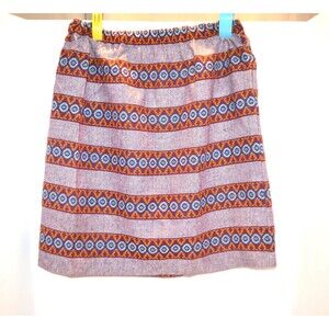 Vintage 1950s Skirt Bohemian Print Mini